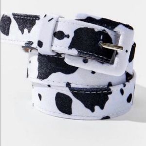 Urban Outfitters Cow Print Belt